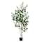6ft. Potted Green Artificial Birch Tree with Real Touch Leaves